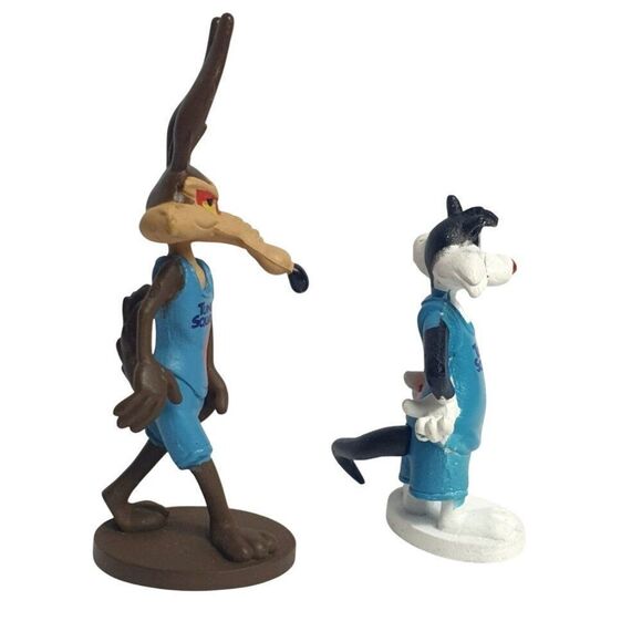 Looney Tunes Figures Wile E. Coyote & Sylvester Space Jam Toon Squad Toy Fig. - Picture 2 of 5